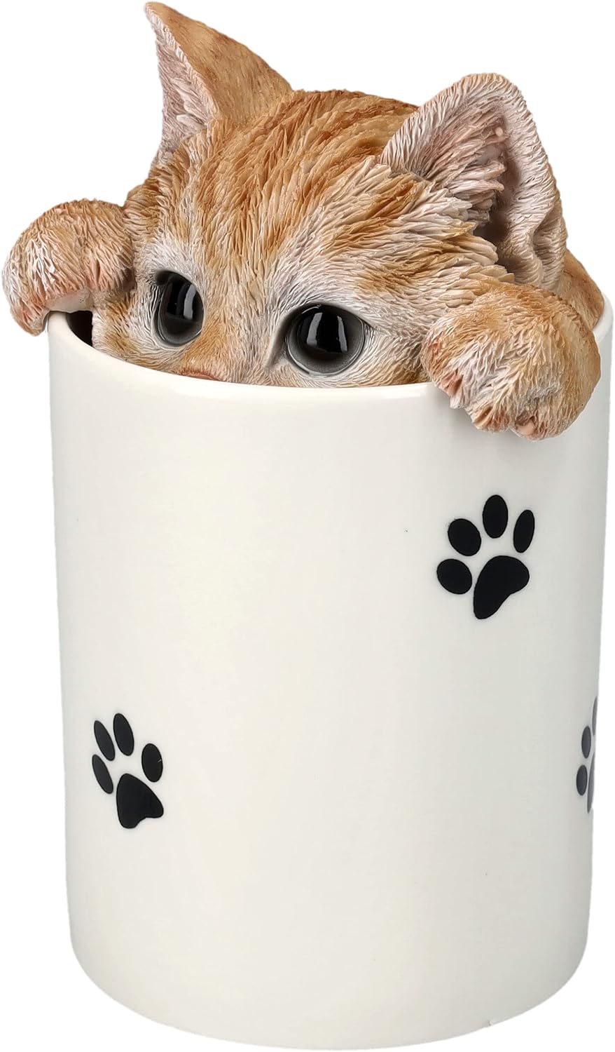 Pacific Giftware Leckerli Dose Tabby Katze - Aufbewahrung für Snacks und Belohnungen - Figur Deko