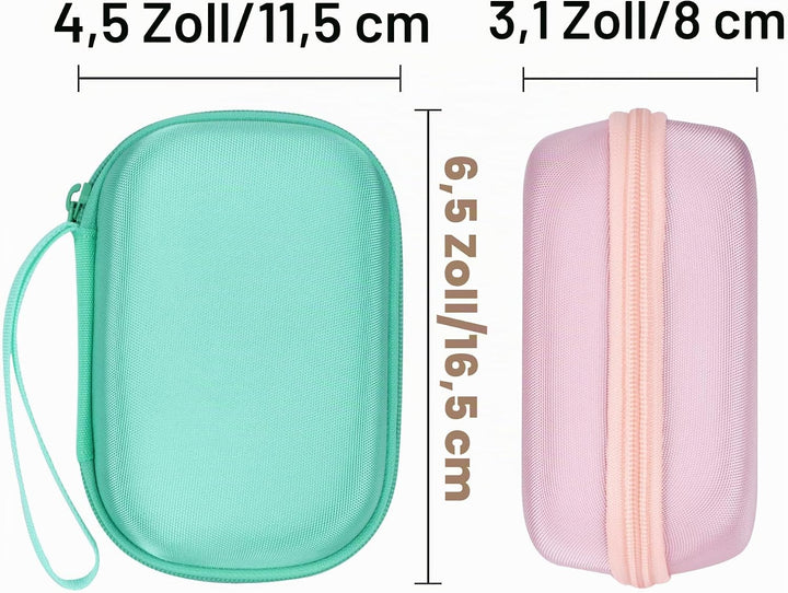 Lebakort Hart Tasche Hülle Etui für Liene 2 x 3 Tragbarer Smartphone Fotodrucker (Mintgrün), Mintgrü