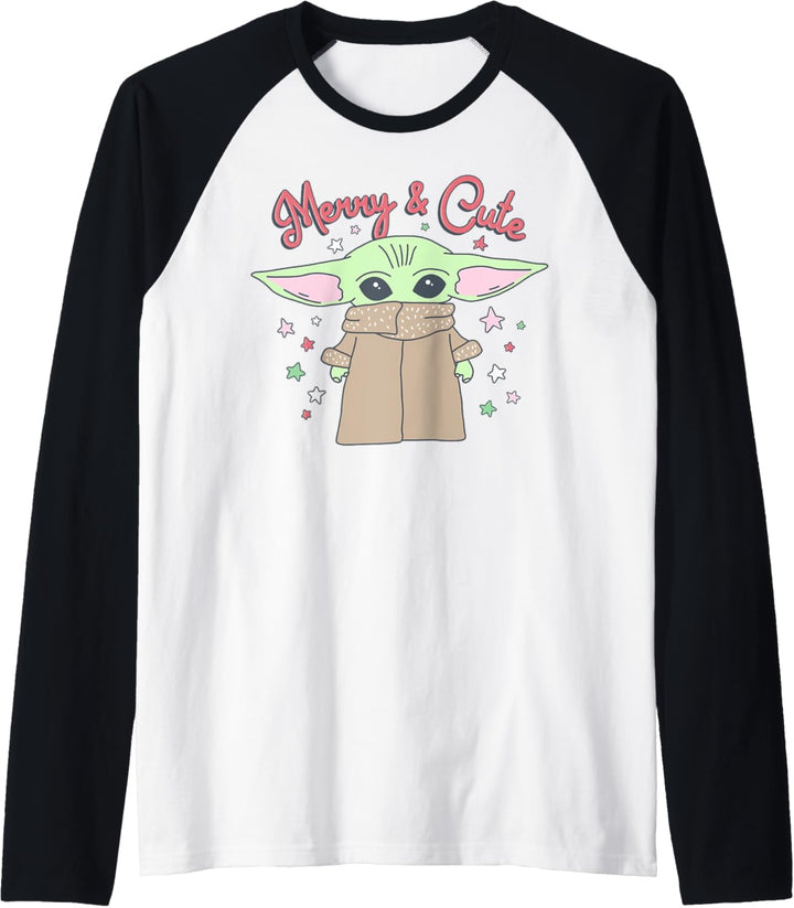 Star Wars Mandalorian The Child Merry & Cute Stars Raglan