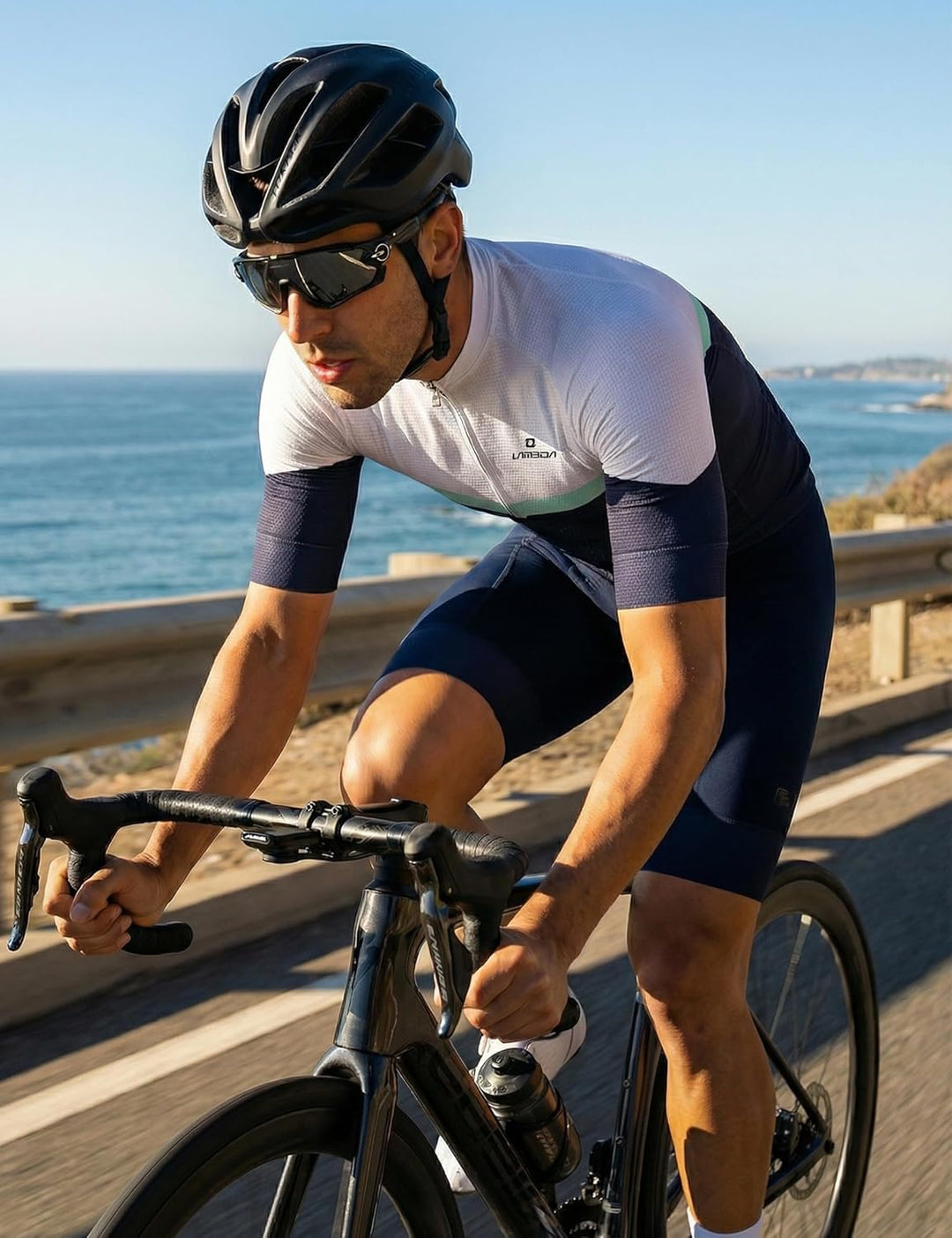 LAMEDA Kurzarm-Radtrikot Herren Atmungsaktiv Schnell Trocknend Hautfreundlich Ideal für Radsport, Fi