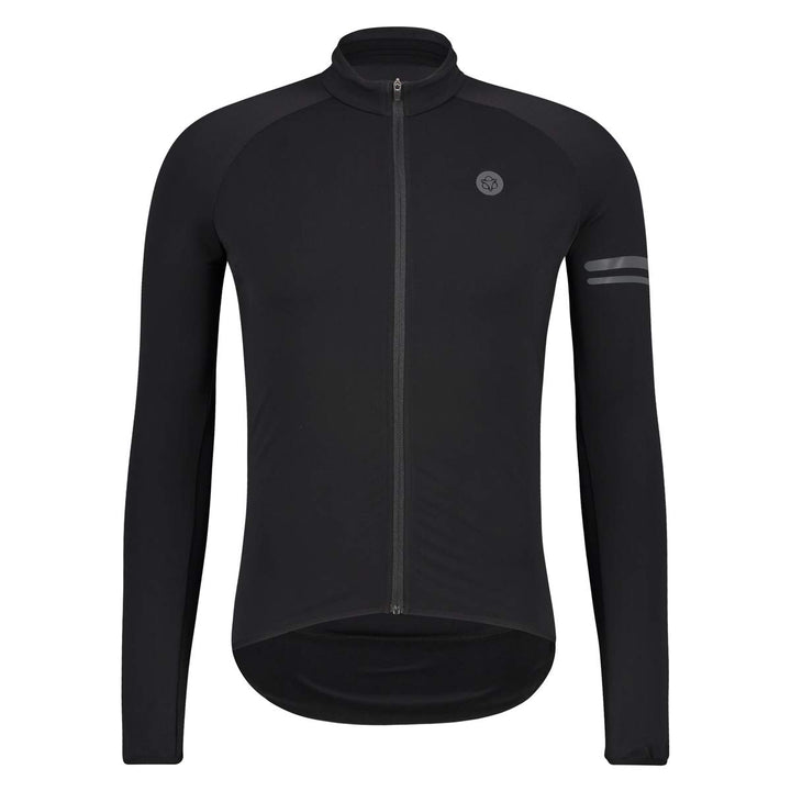 AGU Unisex Maglia Thermo Sport Uomo Nero - Maniche Lunghe Maglia Thermo Sport Uomo Nero - Maniche Lu
