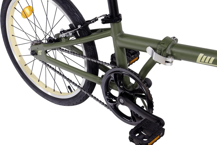 FabricBike Klappfahrrad, Alu-Rahmen, Single Speed, klapprad 20 Zoll, Folding, klapp Fahrrad, Klappra