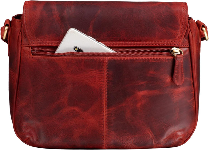STILORD 'Violeta' Leder Umhängetasche Damen Vintage Handtasche klein Schultertasche Abendtasche Part