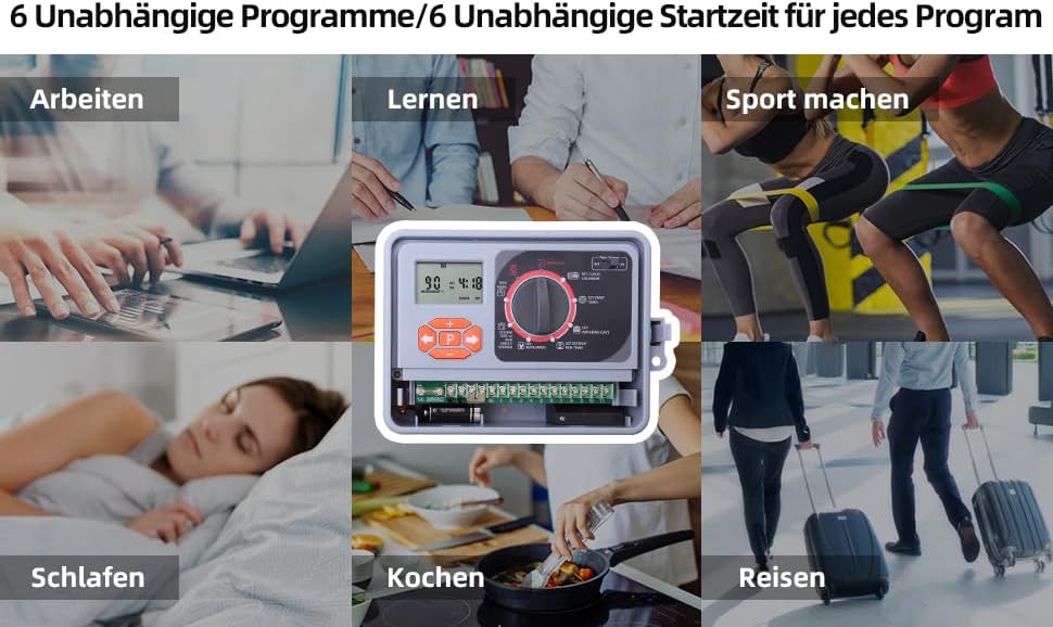 Professionell Automatischer Bewässerungscomputer Bewässerungssystem mit EU Standard Transformator fü