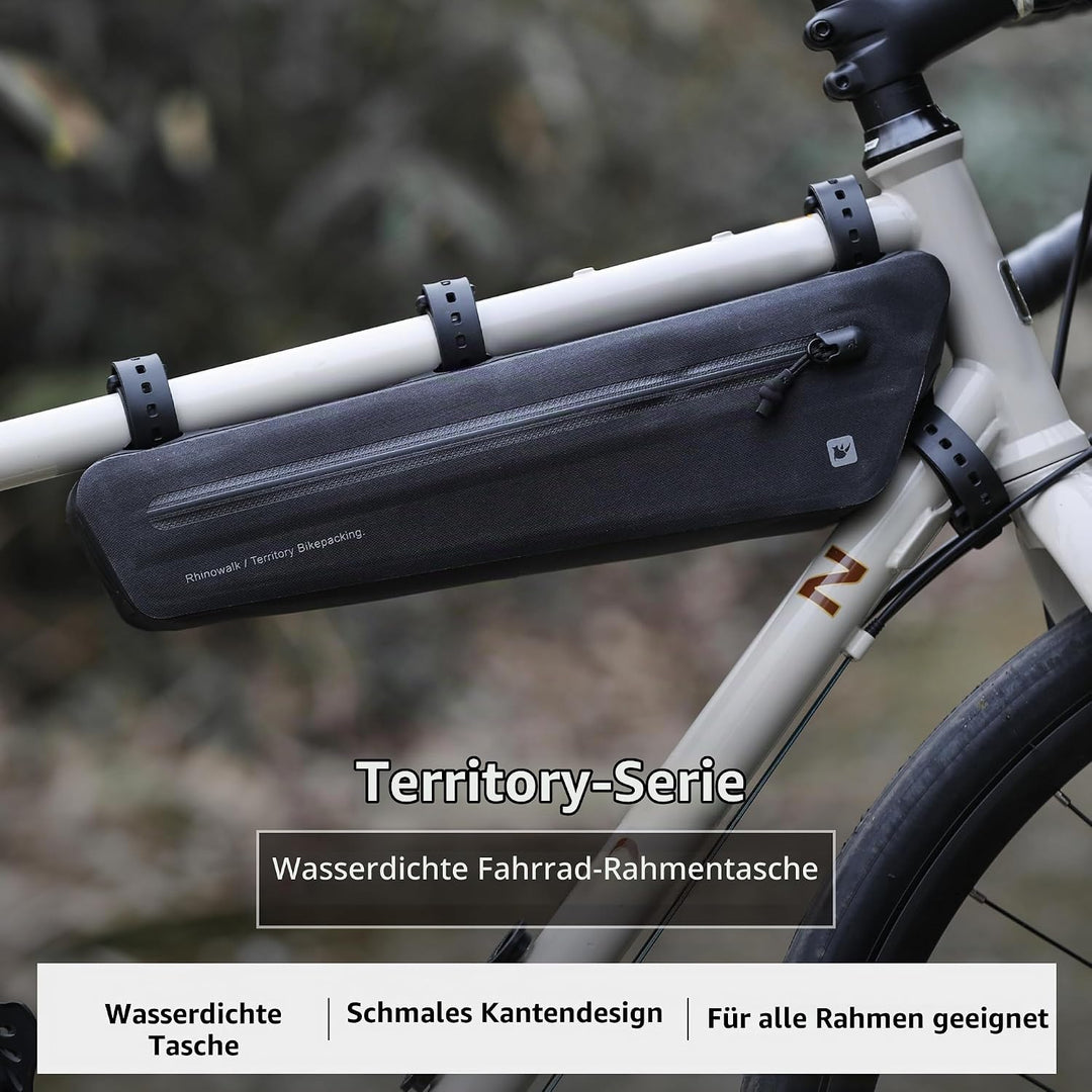 Rhinowalk Fahrrad Rahmentasche Wasserdicht Rohrtasche Oberrohrtaschen Fahrradtasche Fronttasche Lenk
