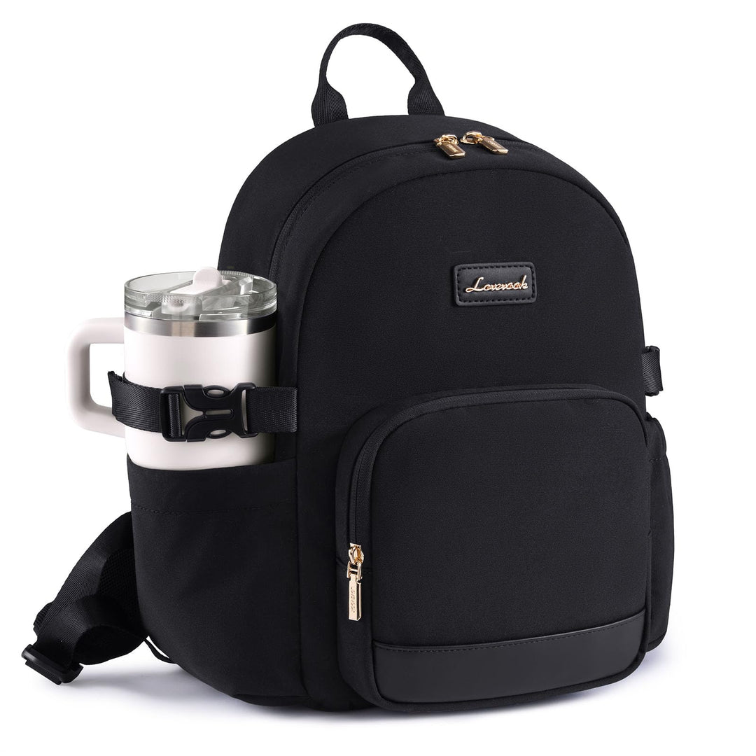 LOVEVOOK Rucksack Damen Klein, 11 Zoll Elegant Cityrucksack Kleiner mit grossem Fach für Trinkflasch