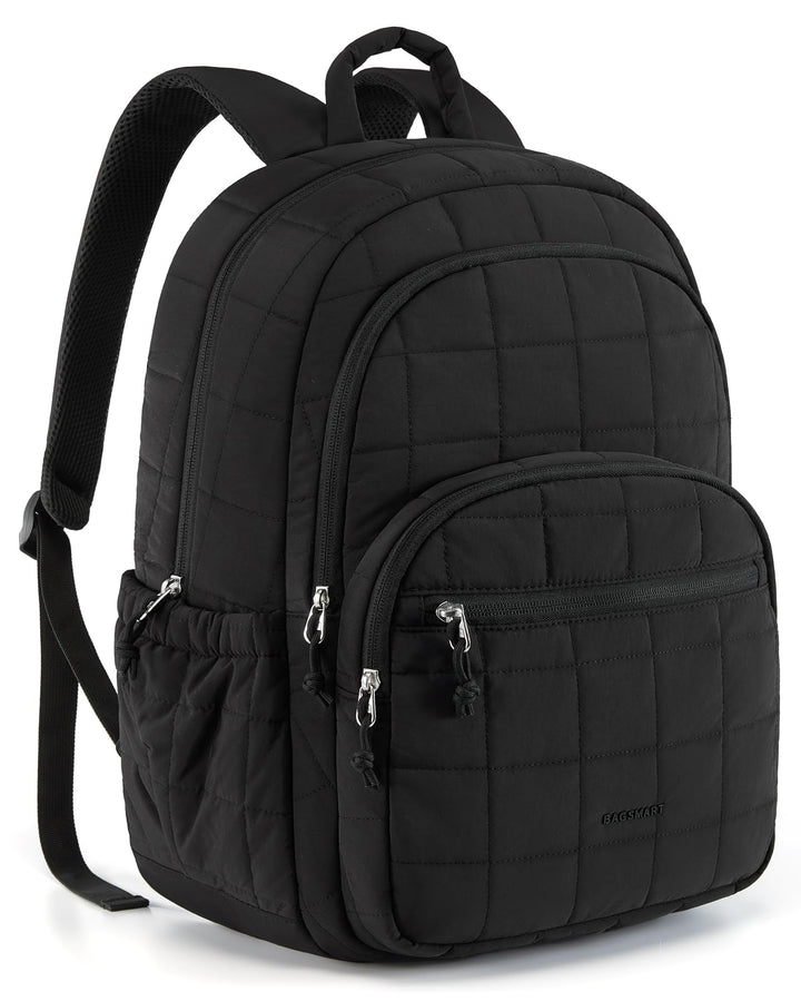 bagsmart Laptop Rucksack für Frauen, Reiserucksack Schulrucksack Teenager Gesteppter Tagesrucksack,