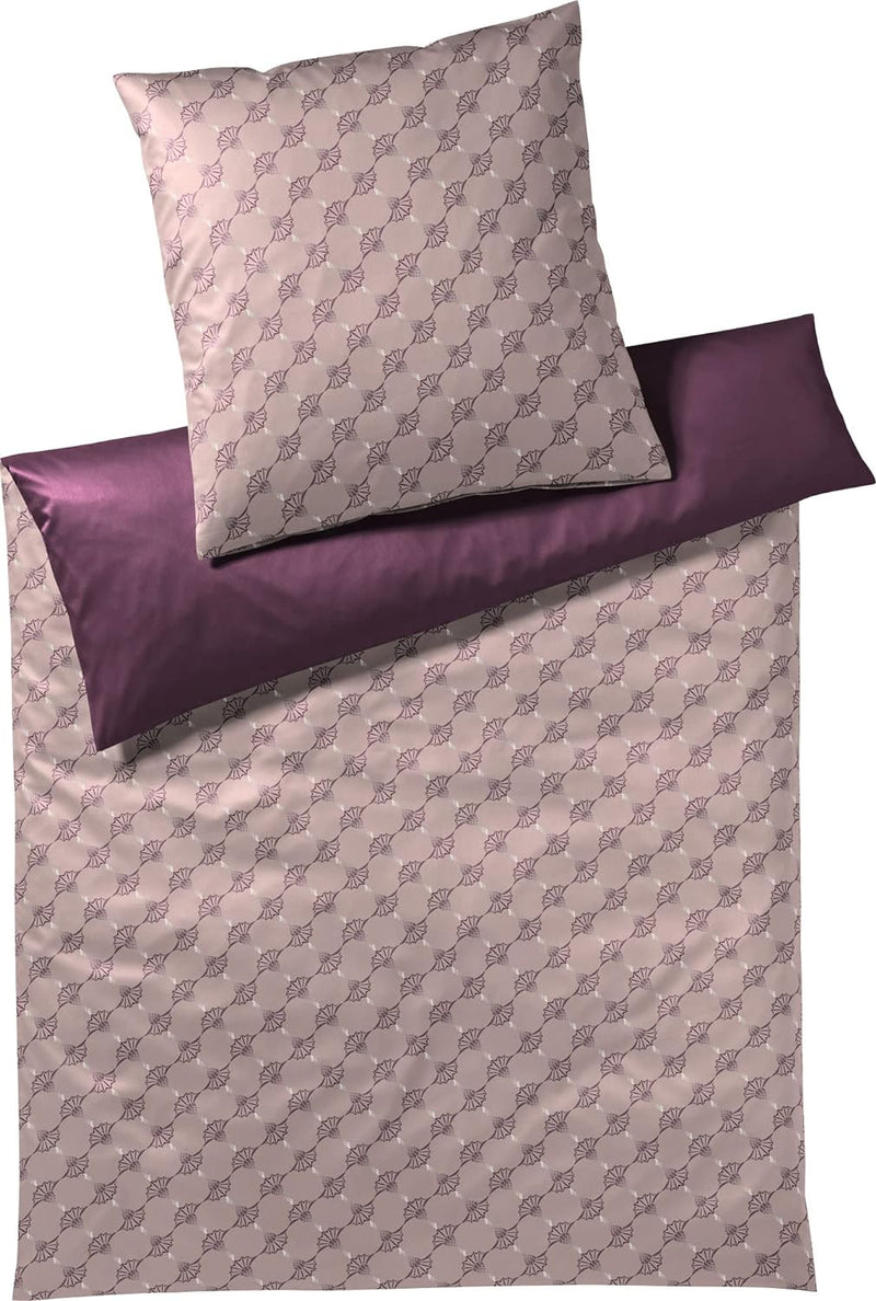 Joop! Wendebettwäsche Cornflower Double Mako-Satin Mauve Grösse 155x220 cm (40x80 cm) 1 Bettbezug 15