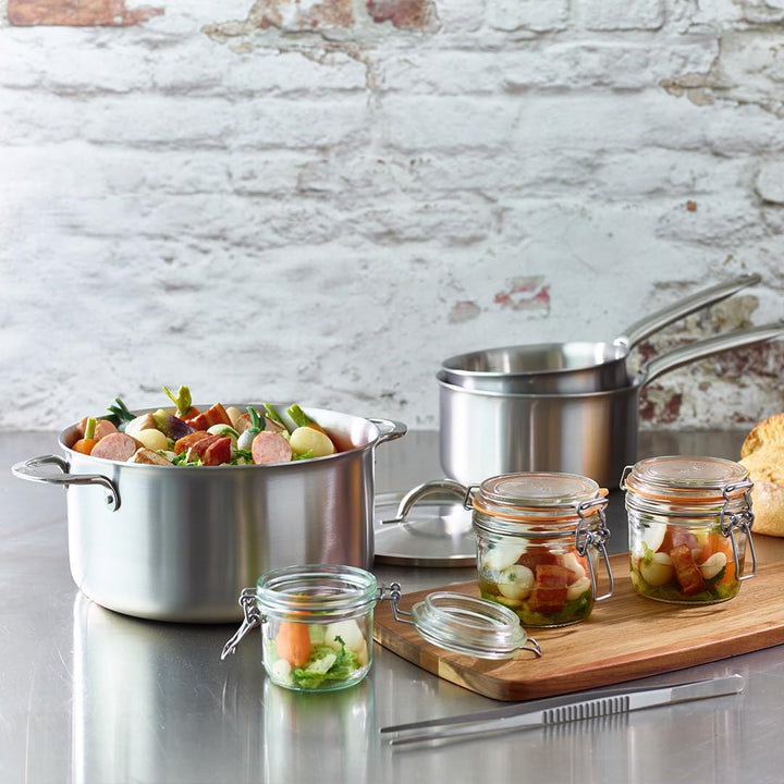 DE BUYER Kochtopf ohne Deckel, Alchimy, 28 cm, Edelstahl, grau