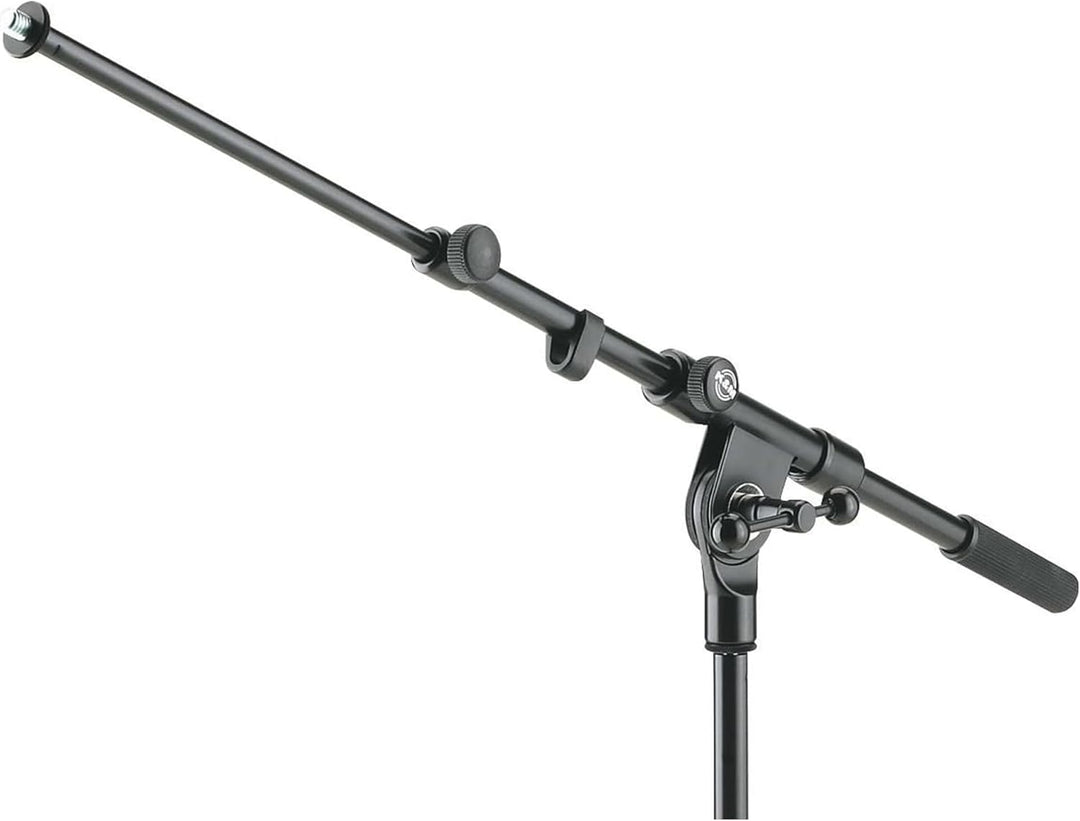 K&M 21090 Mikrofonstativ Schwarz Stahl, Schwenkarm, bis 74,5 cm ausziehbar - 90-160 cm Höhe - 3/8“ G