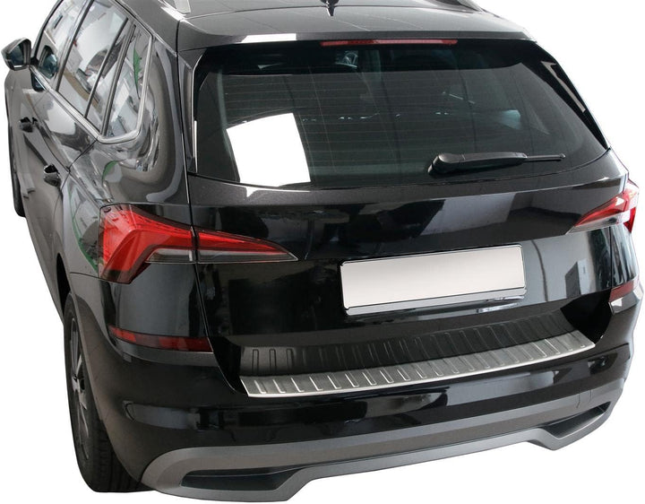 Ladekantenschutz Edelstahl MATT kompatibel für SKODA Kamiq | ab 2019 | mit Abkantung | premium Quali