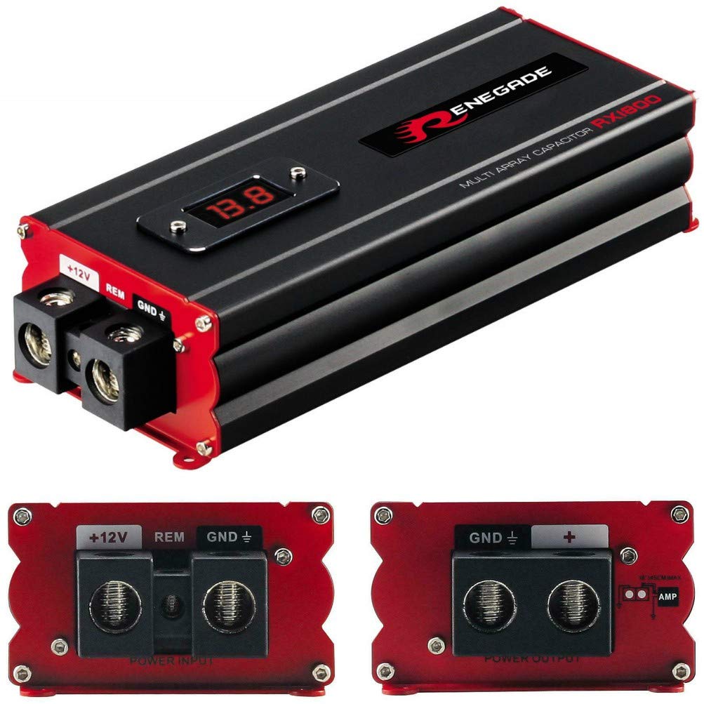 1 RENEGADE RX1800 Power Cap car Audio kondensator 18 Farad für systeme bis 18000 watt rms 1 2 3 4 5