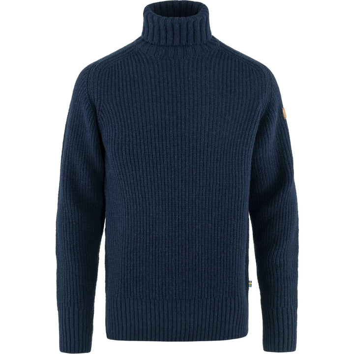 Fjällräven Herren Övik Roller Neck Sweater M Sweatshirt S Dunkelblau, S Dunkelblau