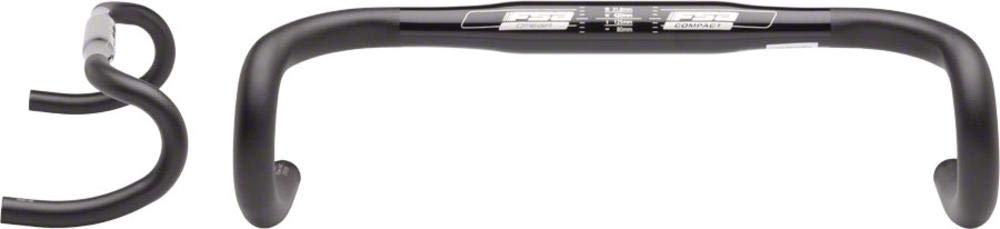 FSA Unisex-Adult Lenker Omega Compact, Ø31.8, Al6066 Piega 420mm 31,8, schwarz, 42 cm 42 cm Schwarz,