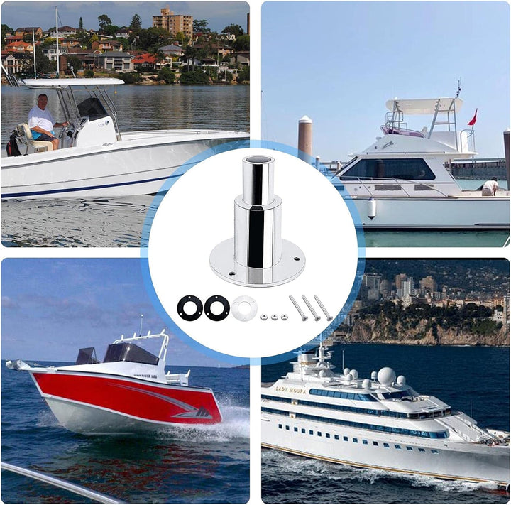 22/24mm Thru Hull, Auspuff Skin Fitting Rohrstutzen Hardwareteile, Edelstahl 316 Thru Hull Auspuff F