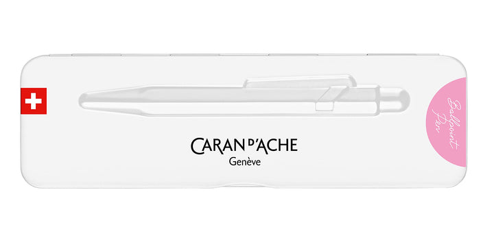 Caran d'Ache Kugelschreiber 849 Colormat-x in der Farbe Rosa mit Etui, 0849.591