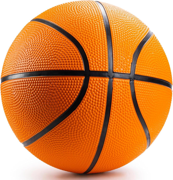 Bedwina Mini Basketbälle - (7 Zoll, Grösse 3) Packung mit 4 - Mini-Hoop-Basketball-Set mit Luftpumpe