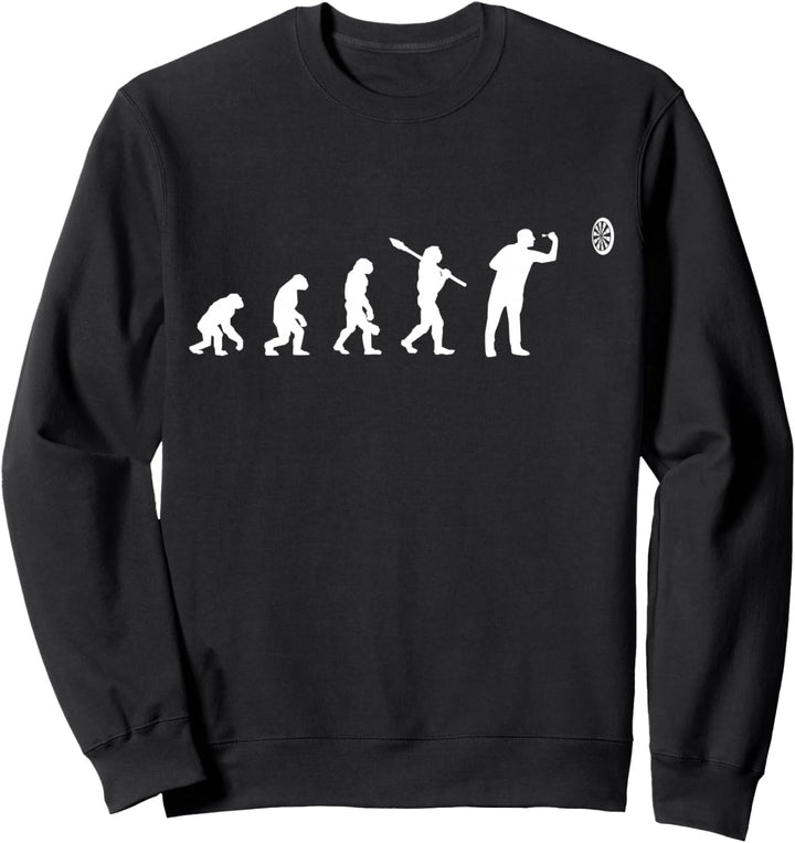 Darts Evolution Dartscheibe cooles Dartspieler Geschenk Sweatshirt