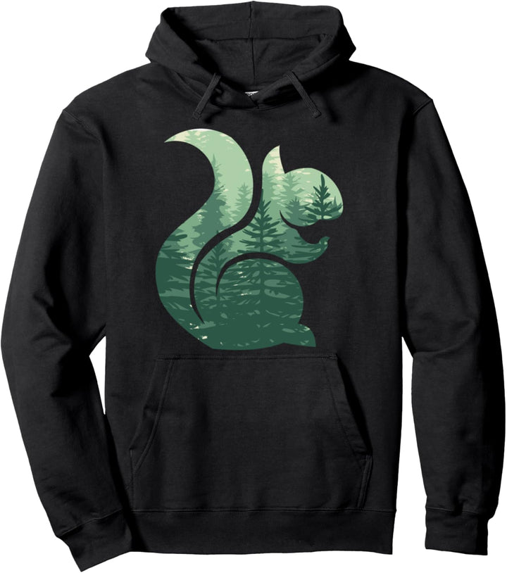 Camping Tier Eichhörnchen Pullover Hoodie