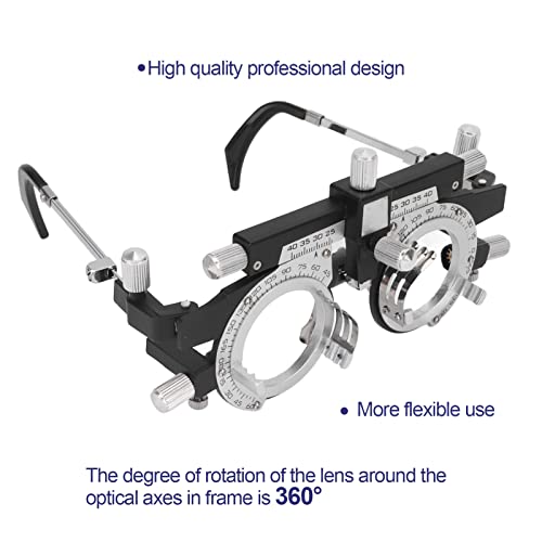 360° Drehbarer Optischer Optischer Testlinsenrahmen, Sehtestbrille, Optometrie-Optiker mit Verstellb