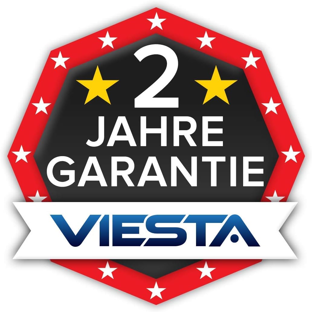 VIESTA® H320 Spiegel-Infrarotheizung 320 W mit Thermostat TH10 – Kompaktes Heizpaneel mit Carbon-Cry