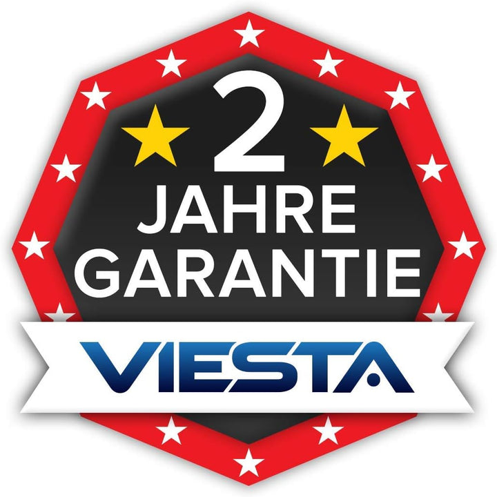 VIESTA® H320 Spiegel-Infrarotheizung 320 W mit Thermostat TH10 – Kompaktes Heizpaneel mit Carbon-Cry