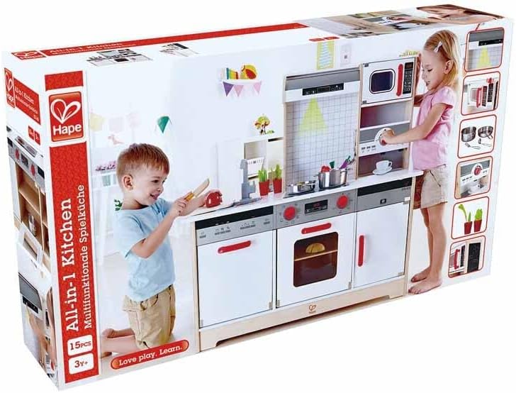 Hape Multifunktionale Spielküche von Hape | Küchen-Rollenspiel Spielset für Kinder ab drei Jahren, 2