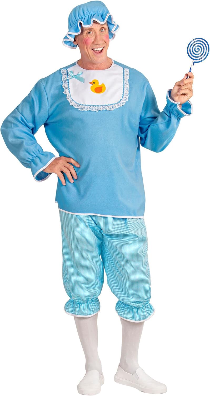 W WIDMANN MILANO Party Fashion - Kostüm Riesen Baby, Mädchen oder Junge, Faschingskostüme, Blau