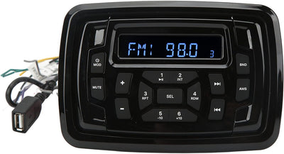 Wasserdichter Marine Radio Auto Stereo Empfänger Marine Lautsprecher Bluetooth Auto AM/FM Radio Ster