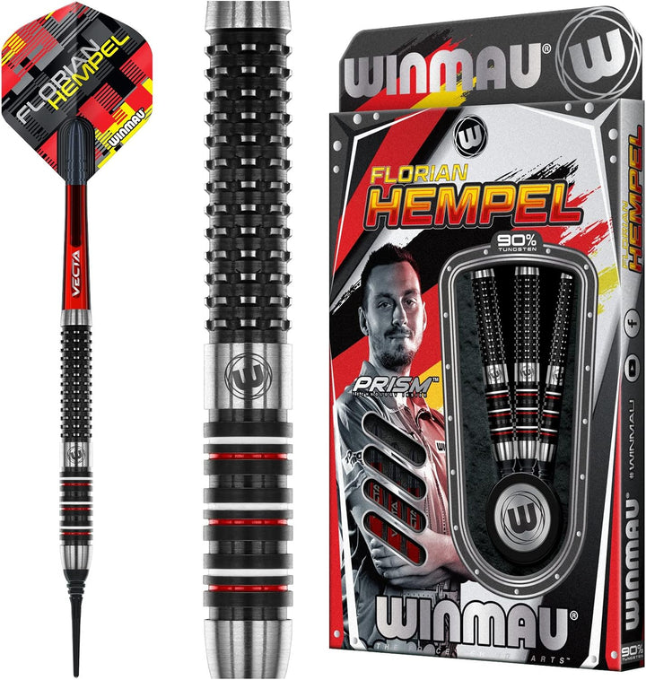 WINMAU Soft. FloHempel 21g. NT90% Schwarz 21gr, 21gr