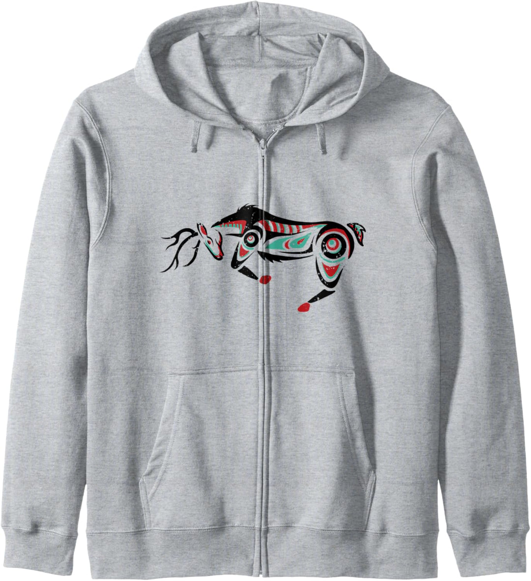 Native American Deer Astrologisches Zeichen Indianer Tierkre Kapuzenjacke