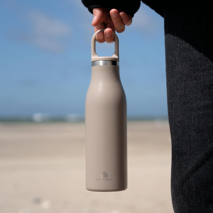 Groenenberg Trinkflasche Edelstahl 500ml oder 750ml | 100% Auslaufsicher | Thermosflasche Kohlensäur