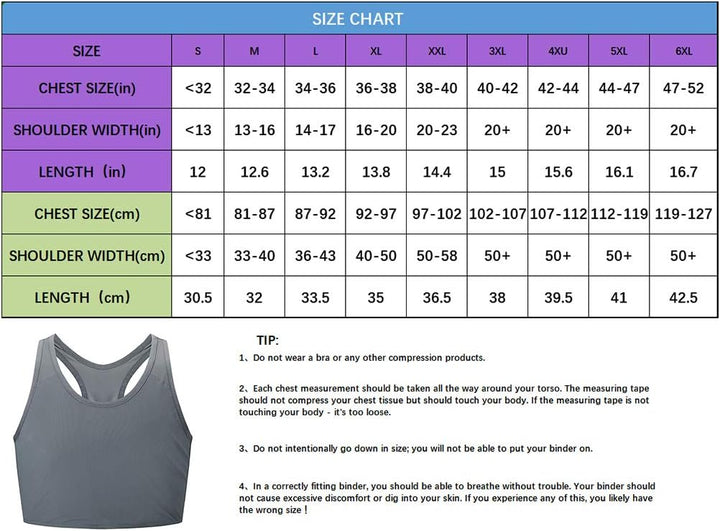 Idtswch Chest Binder for Transgender FTM Binder Compression Tomboy Trans Bandage Bra Cosplay Underwe