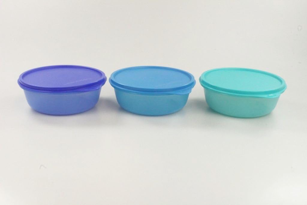 TUPPERWARE (3) 600 ml Hit-Parade Kühlschrank blau, hellblau, grün 10108