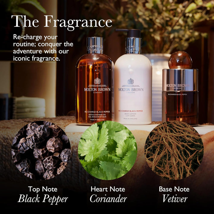 Molton Brown Re-Charge Black Pepper Grosse Duftkerze 600 g Black Pepper 600 g (Pack of 1), Black Pep