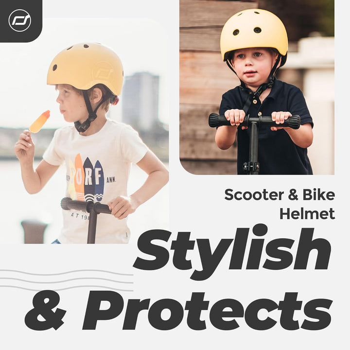 Scoot & Ride, S - M Size Kids Helmet lemon, lemon