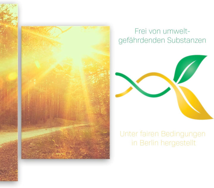 ge Bildet Bild auf Leinwand | Landschaftsbilder - freedom H in 100x50 cm mehrteilig als Wandbild | W