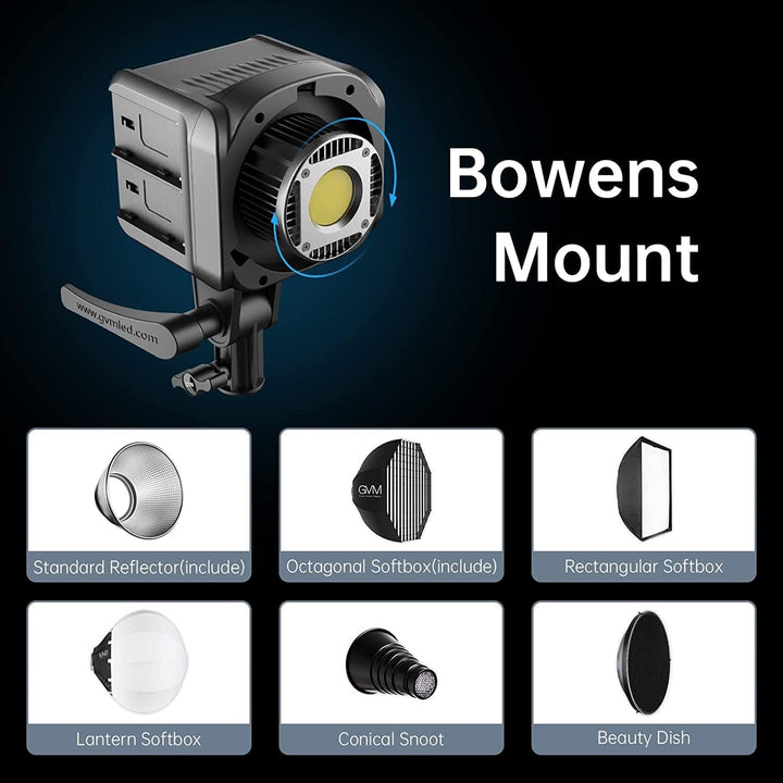 GVM 80W LED Videoleucthe mit Softbox, APP Steuerung 2700K-7500K LED Studio Dauerlicht, Konferenz Bel