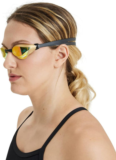 ARENA Schwimmbrille Cobra Core Swipe Mirror Schwimmbrille Unisex Erwachsene Einheitsgrösse Kupfergel