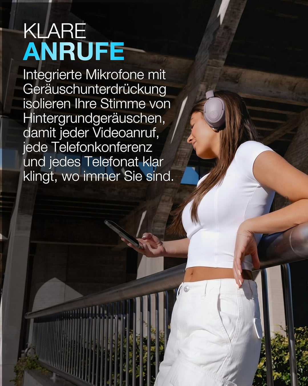 JLab JBuds LUX ANC Smart Noise Cancelling Over Ear Kopfhörer Bluetooth kabellos mit Mikrofon und akt