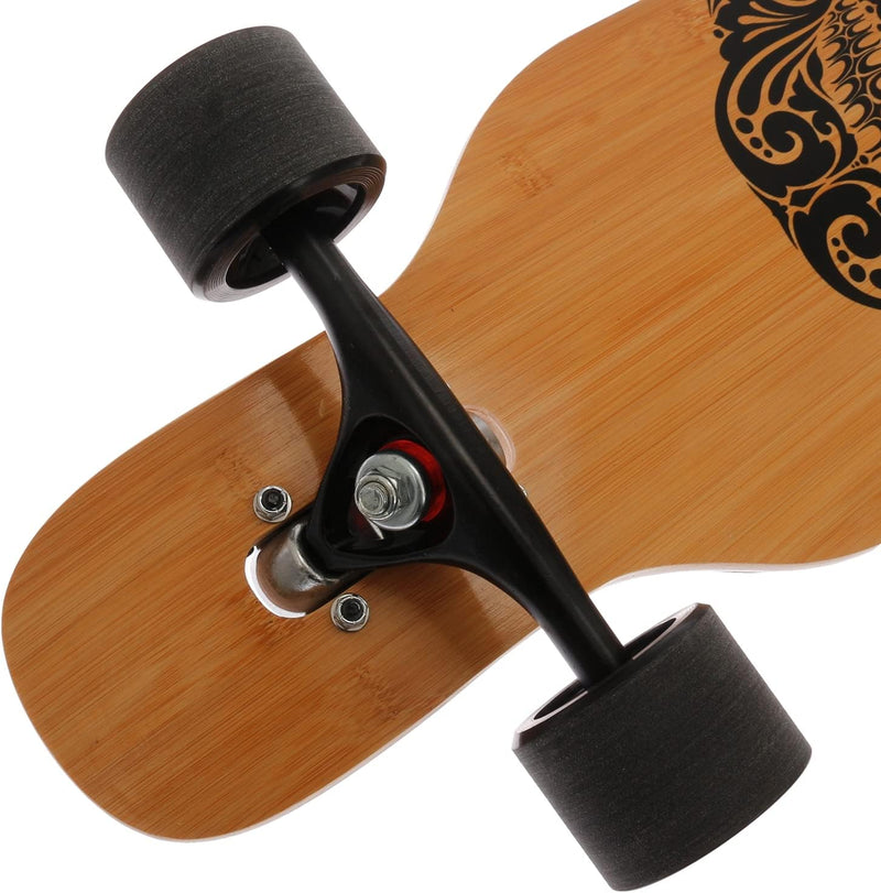 FunTomia Longboard mit 3 Flex Stufen Drop Through Cruiser Komplettboard Mach1 Speed Kugellager T-Too