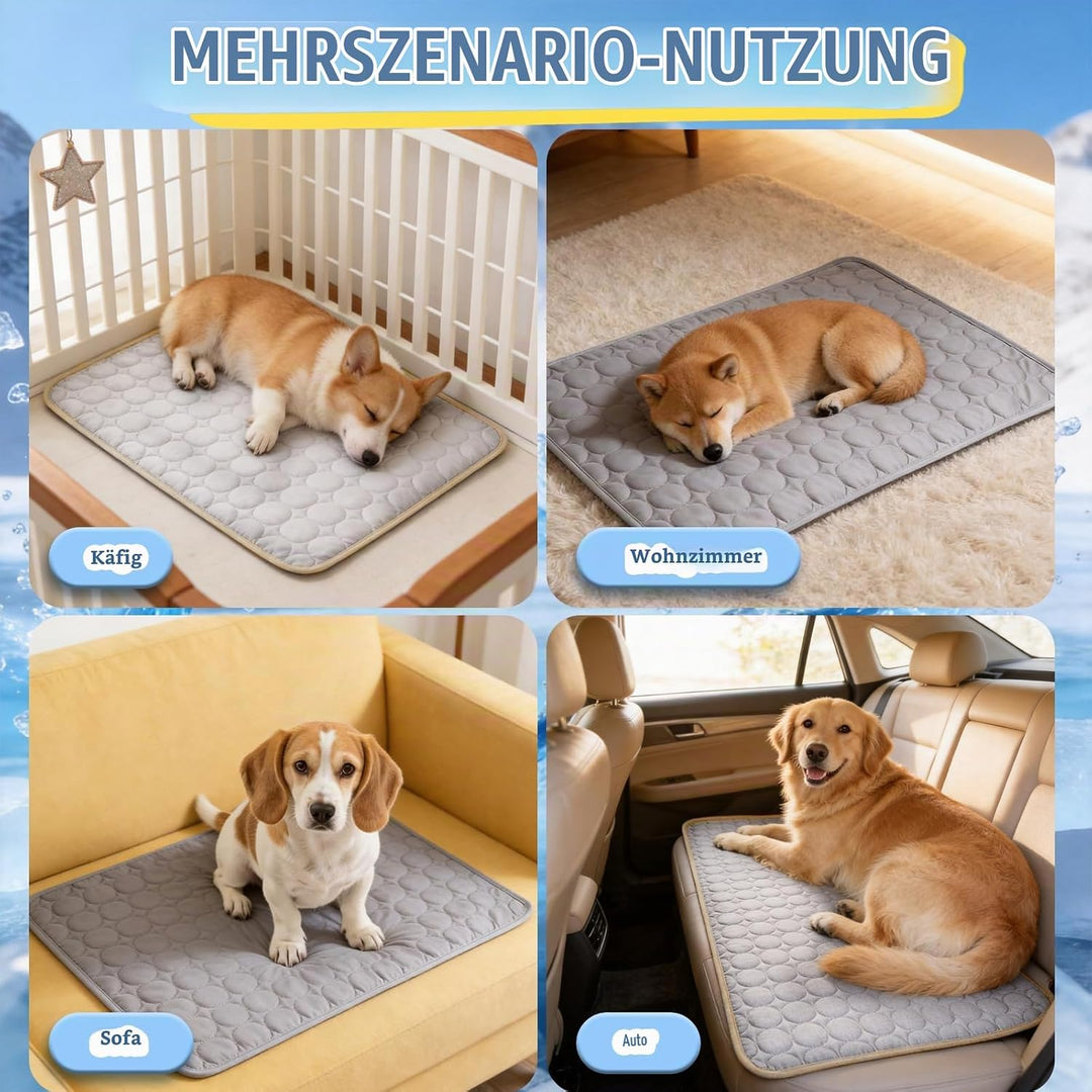 Kühldecke für Hunde 98x70CM, aus hochwertigem, atmungsaktivem Polyestergewebe,Kratzfest, langlebig &amp;