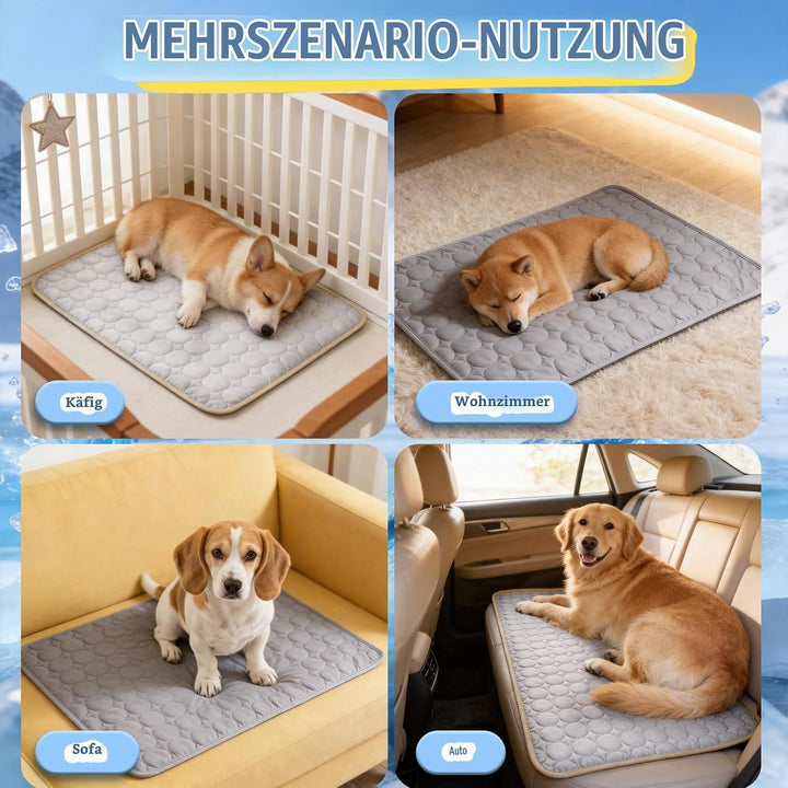 Kühldecke für Hunde 98x70CM, aus hochwertigem, atmungsaktivem Polyestergewebe,Kratzfest, langlebig &amp;