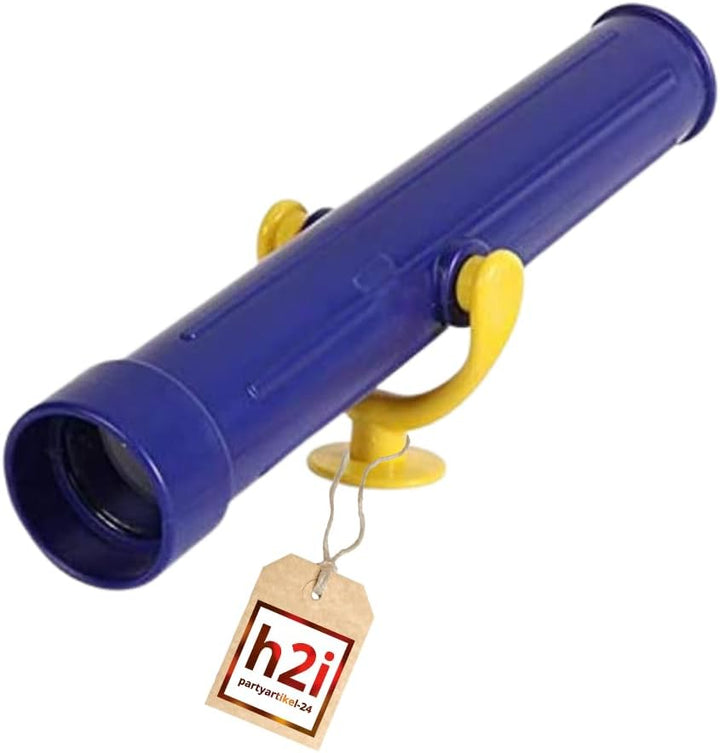 h2i Teleskop Spielturm & Spielhaus | Kinder-Fernrohr aus wetterfestem Kunststoff | ohne optische Ver