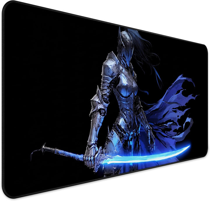 XXL Gaming Anime Mauspad 900x400 mm - Kanten vernäht, wasserfest | Mousepad für Gamer &amp; Büro - gross