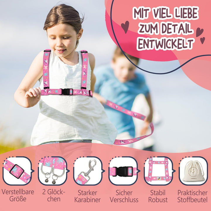 Pferdeleine zum Spielen für Kinder, Verstellbares Pferdegeschirr für Kinder, Pferde Spielleine für J