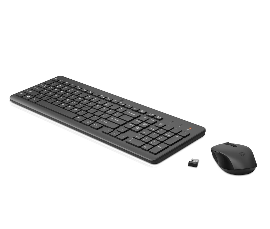 HP 330 Wireless Mouse & Keyboard, USB-A, Schwarz