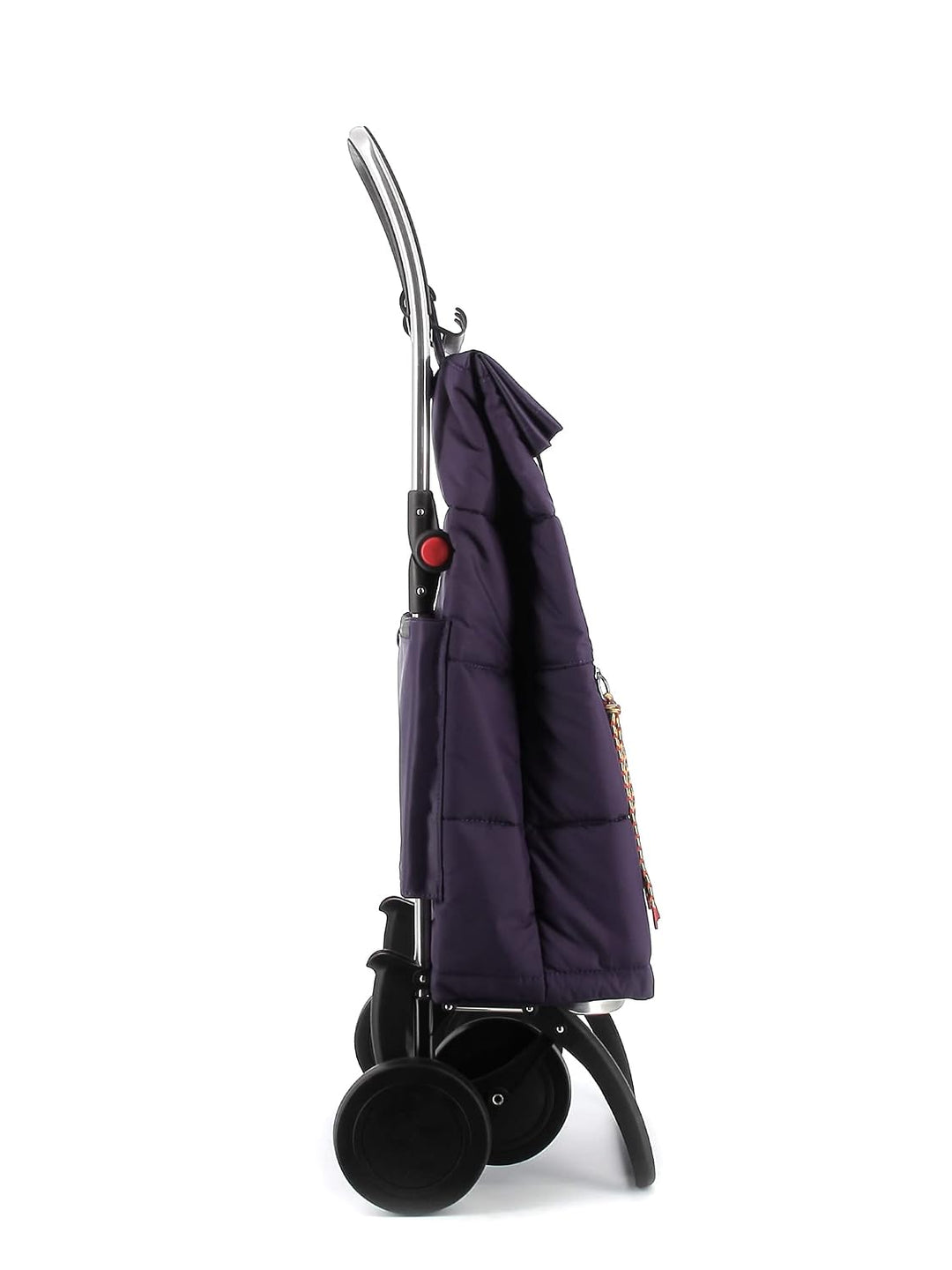 Klappbarer Einkaufstrolley Rolser Big Polar 4 Räder - Violett 4 Räder Zusammenklappbar Violett, 4 Rä