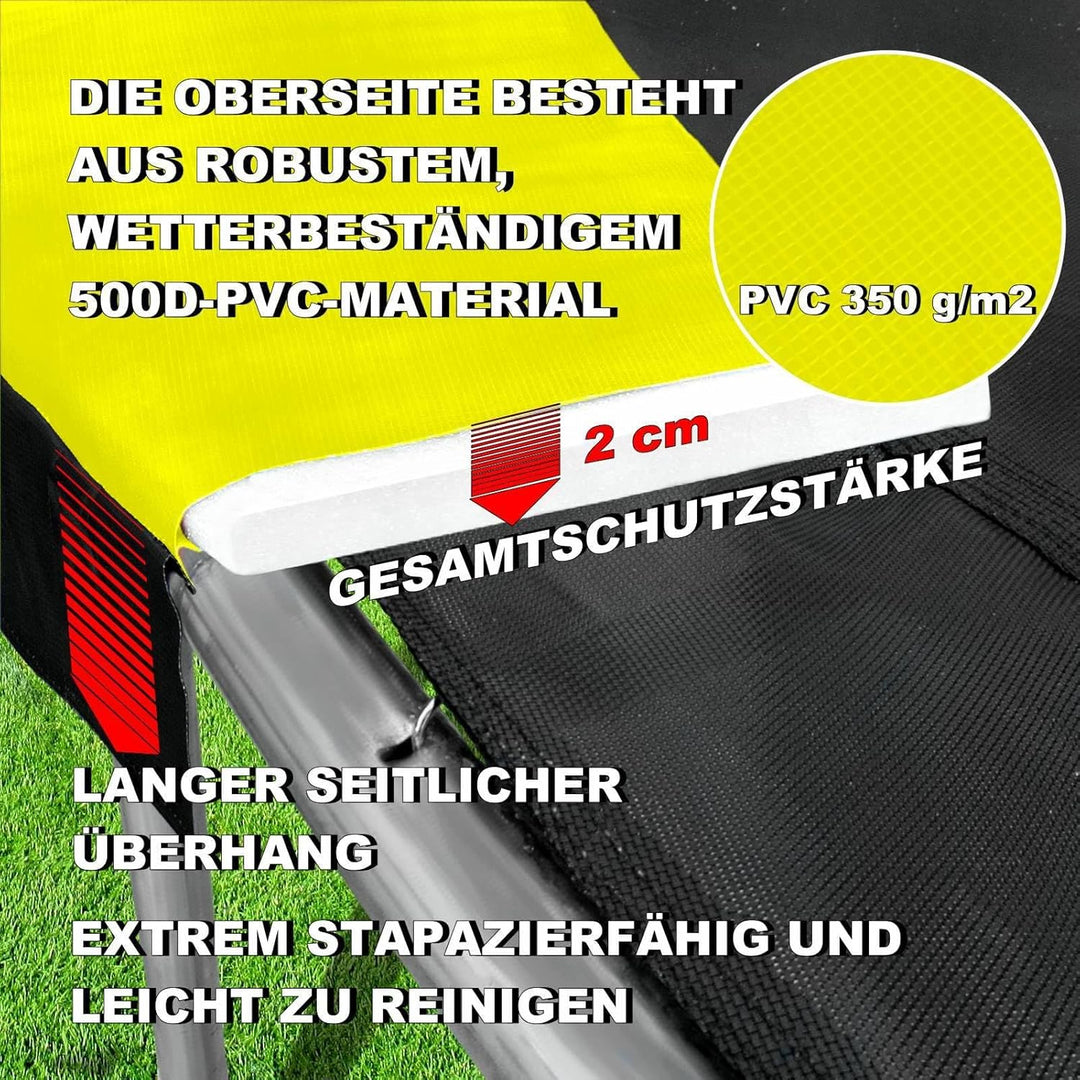 Baunsal® Trampolin Randabdeckung Ø 183 244 250 275 300 305 335 366 370 396 400 427 430 457 460 487 4