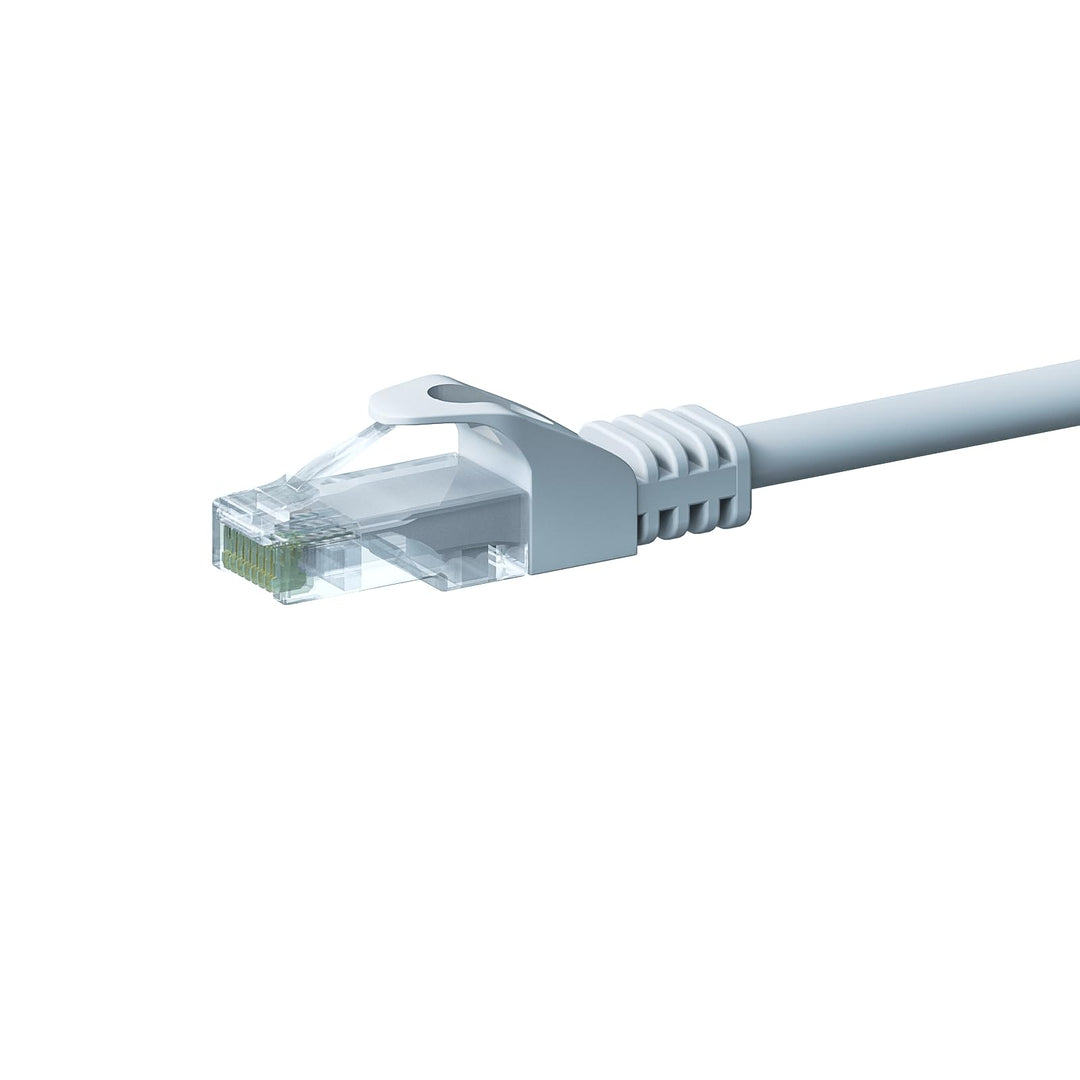 CAT5e Netzwerkkabel - U/UTP - 30 meter - Weiss - 100% Kupfer, POE, Ethernet, LAN, Patchkabel, Datenk